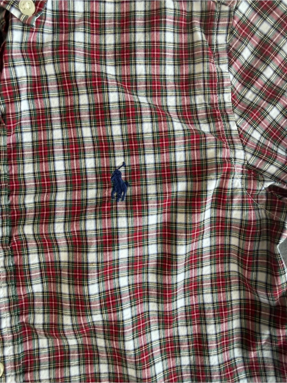 Polo Ralph Lauren Boys Multicolor Plaid Button-Down Shirt S/P 8 Long Sleeve